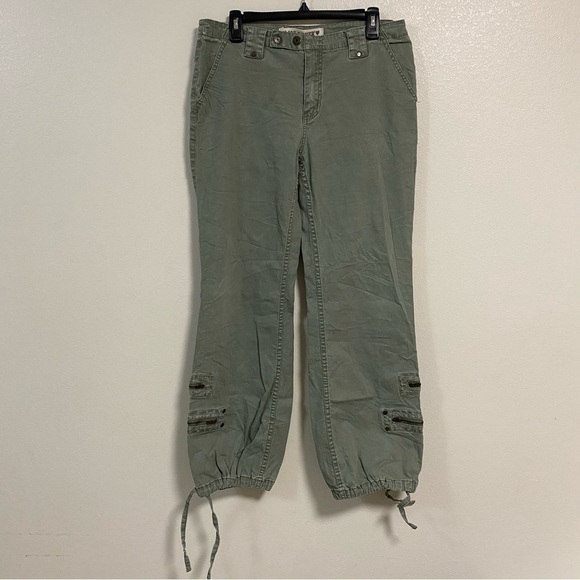 Joe Boxer Pants Juniors Size 13 Army Green Y2K Cargo Pants - Picture 1 of 14